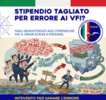 Tagli ingiustificati agli stipendi dei VFI: il SI.NA.M. scrive a PERSOMIL.